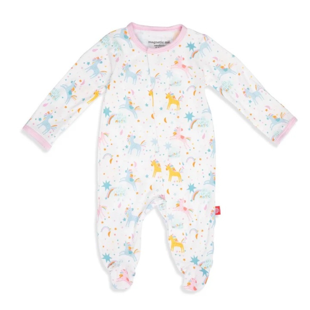 NWT Magnetic Me | Magic Glitter Sparkle Modal Footie l 9-12m